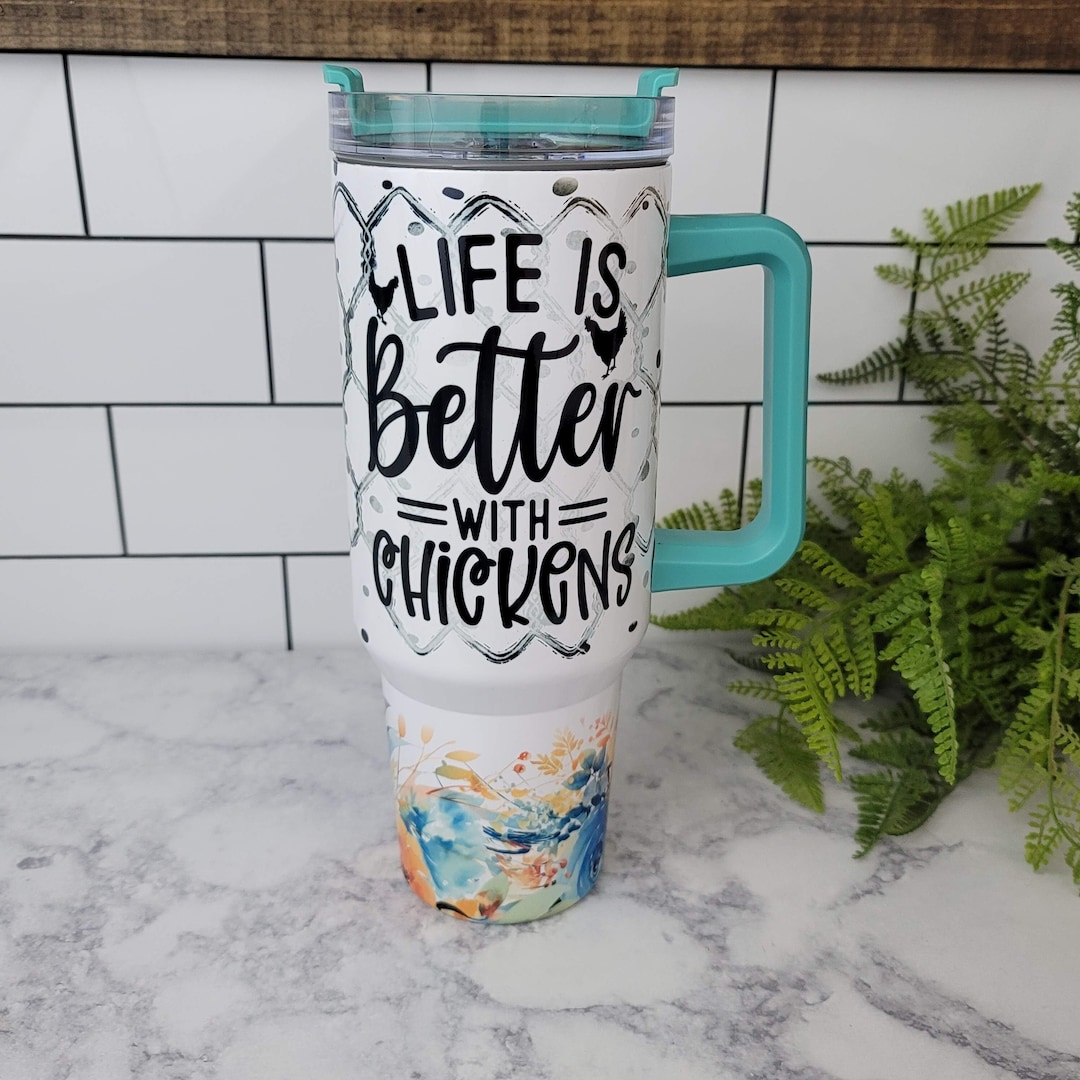 40oz Chicken Stainless Steel Tumbler Chicken Quench Tumbler Chicken