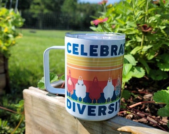 Chicken Stainless Steel Mug - Insulated Mug - Travel Mug- Coffee Cup - Metal Mug - Gift For Her - Homestead Mug - Backyard Chickens Cup