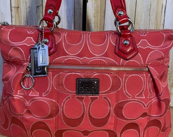 RARE COACH POPPY Tartan Plaid Set. Includes Extra Large Tote