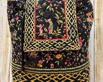 Vintage Vera Bradley Mini Backpack Featuring the Ming  display picture 3