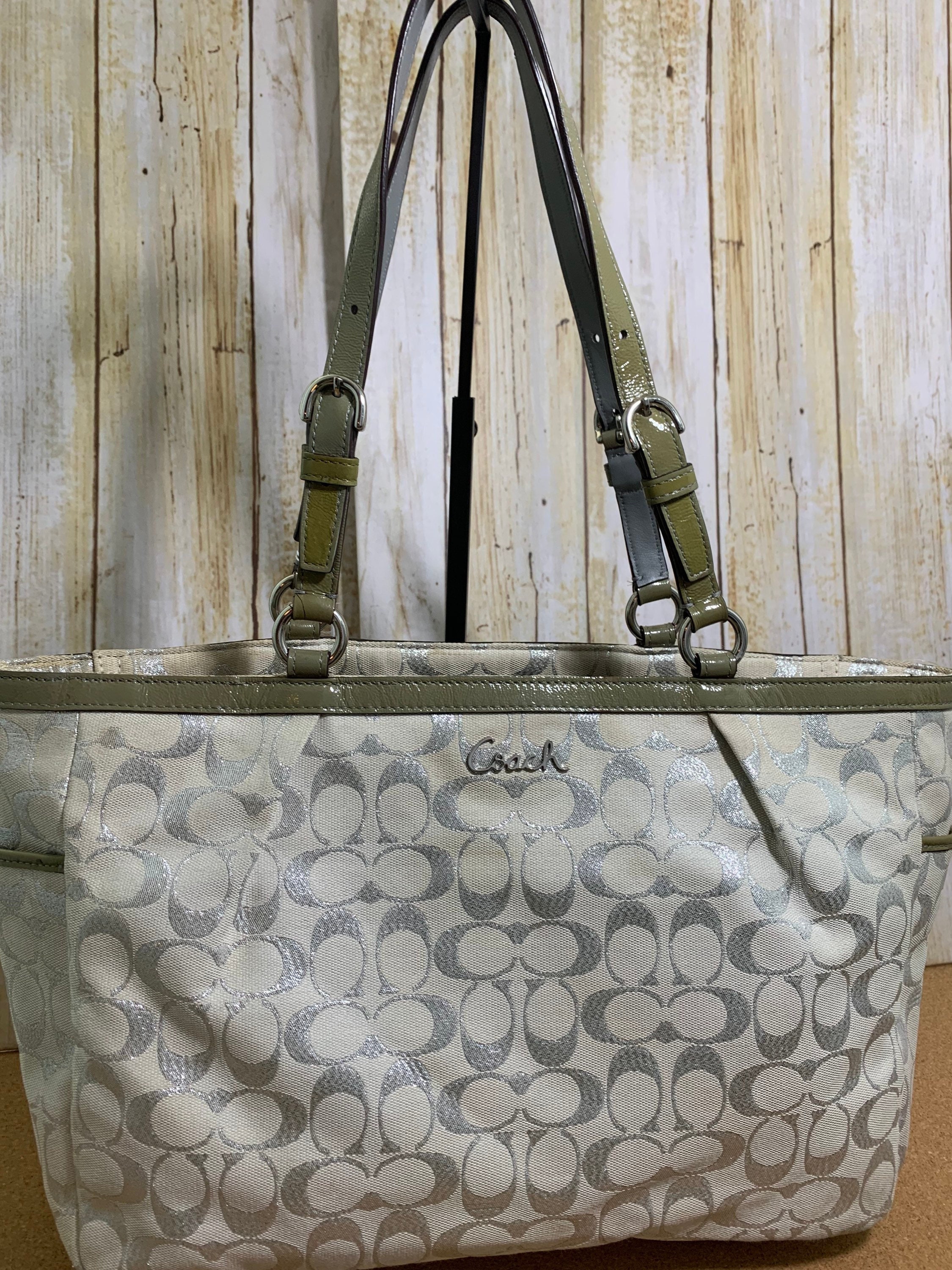 Coach | Bags | Grey Silver Coach Purse | Poshmark