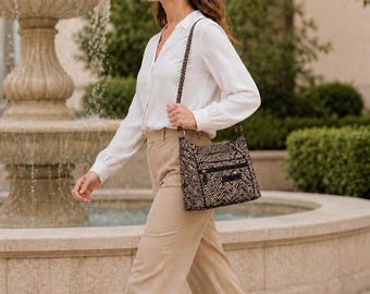 Coach Holiday Patchwork Handbag. H0673-10437. Mix of Leather