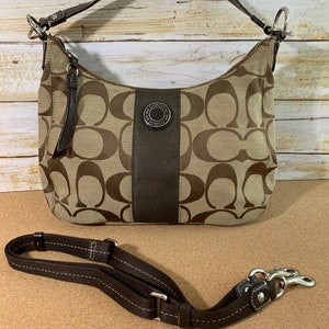Coach Signature J1261-F19281 Khaki/tan Signature “C” Hobo Satchel