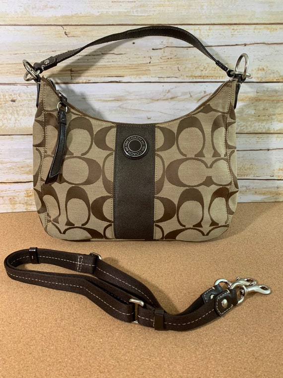 Coach Signature J1261-F19281 Khaki/tan Signature “C” Hobo Satchel