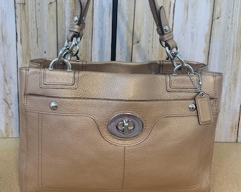 Coach Holiday Patchwork Handbag. H0673-10437. Mix of Leather