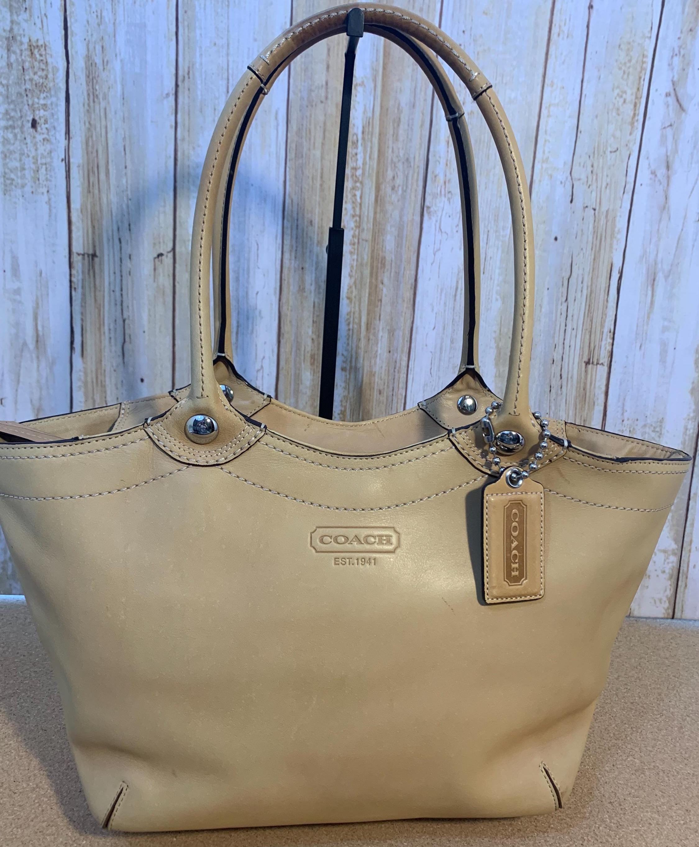 Coach Tan Leather Medium Size Legacy Shoulder Satchel. K0968