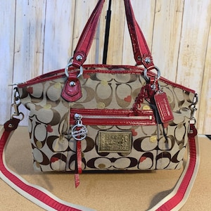 バッグ COACH POPPY Optic Tote bag y2k 00s 17936 バッグ COACH POPPY Optic Tote bag y2k 00s 17936 COACH POPPY