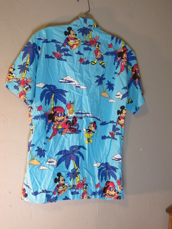 mickey mouse aloha shirt