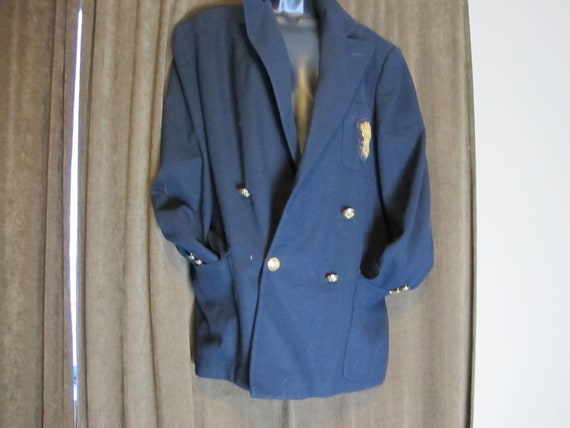 ralph lauren women's blazer with crest