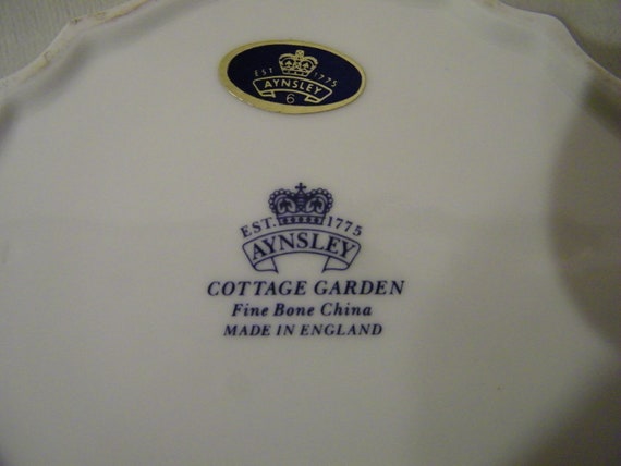 Vintage Aynsley Cottage Garden Bone China Jewelry… - image 4