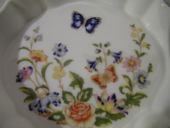 Vintage Aynsley Cottage Garden Bone China Jewelry… - image 2