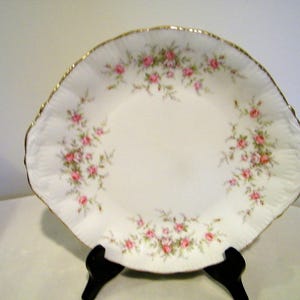 Vintage Paragon Victoriana Rose Bone China Cake Plate