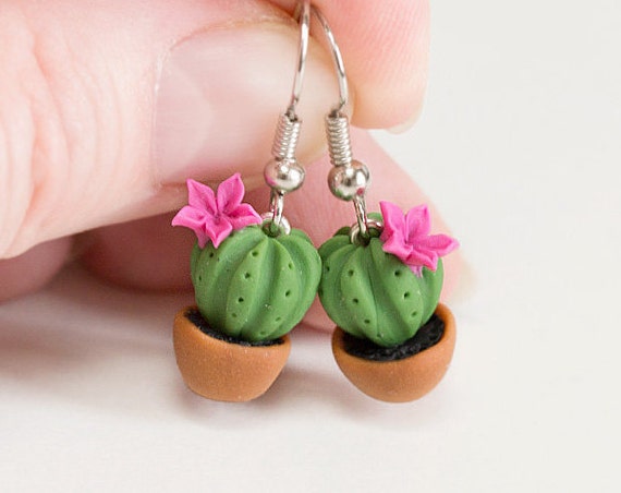 boucles d'oreille cactus boucles d'oreille cactus