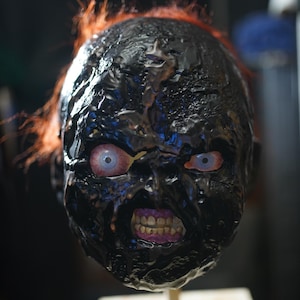Burnt Variant Chucky Child&#39;s Play 1 Latex Mask W/ Hollow Resin eyes