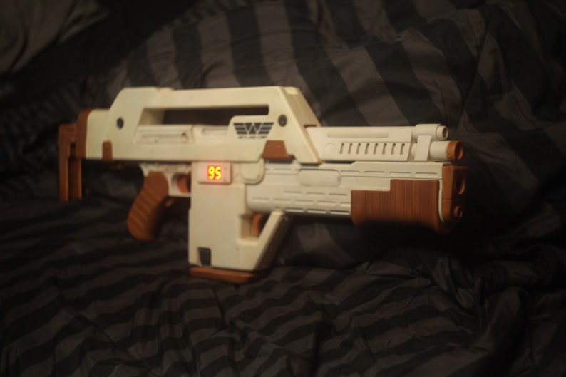 Hasbro Nerf Alien Prototype Pulse Rifle M41A Painted Nostromo Etsy