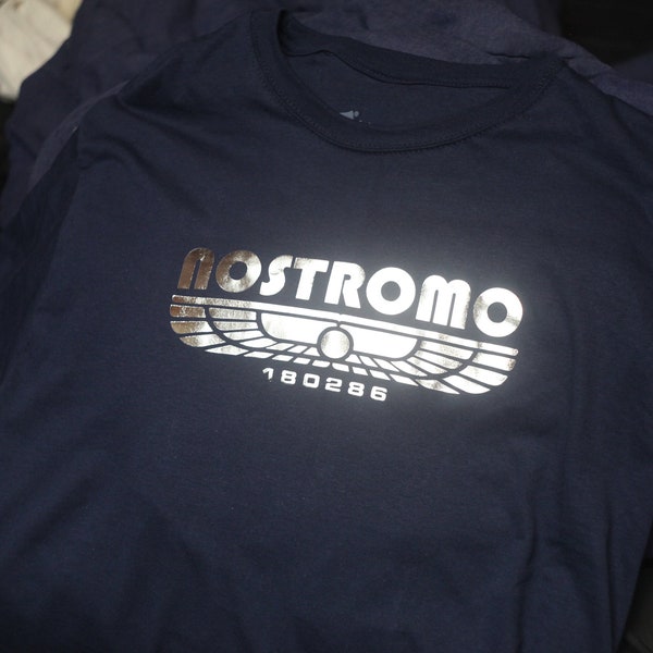 Nostromo Metallic Iron On T-Shirt
