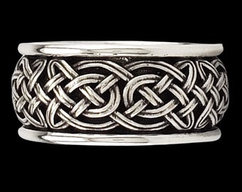 KELLS KNOT - Celtic Woven Band in Sterling Silver