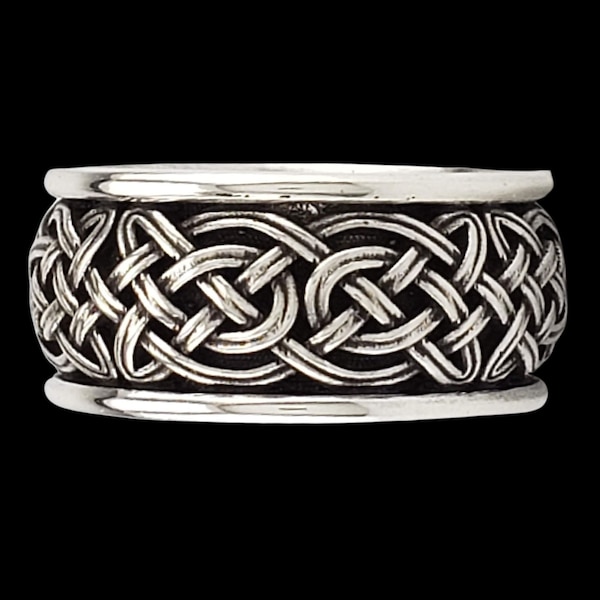 KELLS KNOT - Celtic Woven Band in Sterling Silver