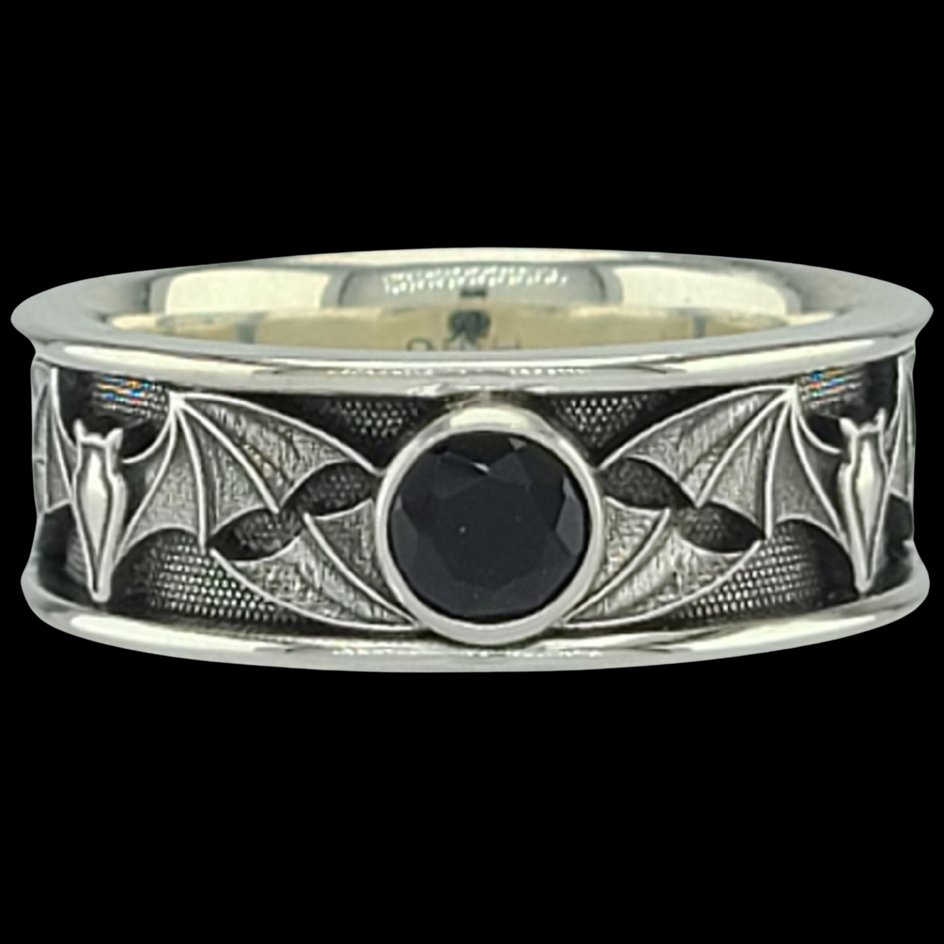 天然ブラックダイヤモンド入りワイドバット。様々な石をご用意 
