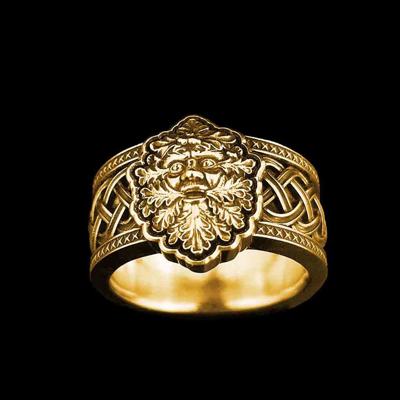 DARK MOON GREENMAN in .925 Sterling Silver