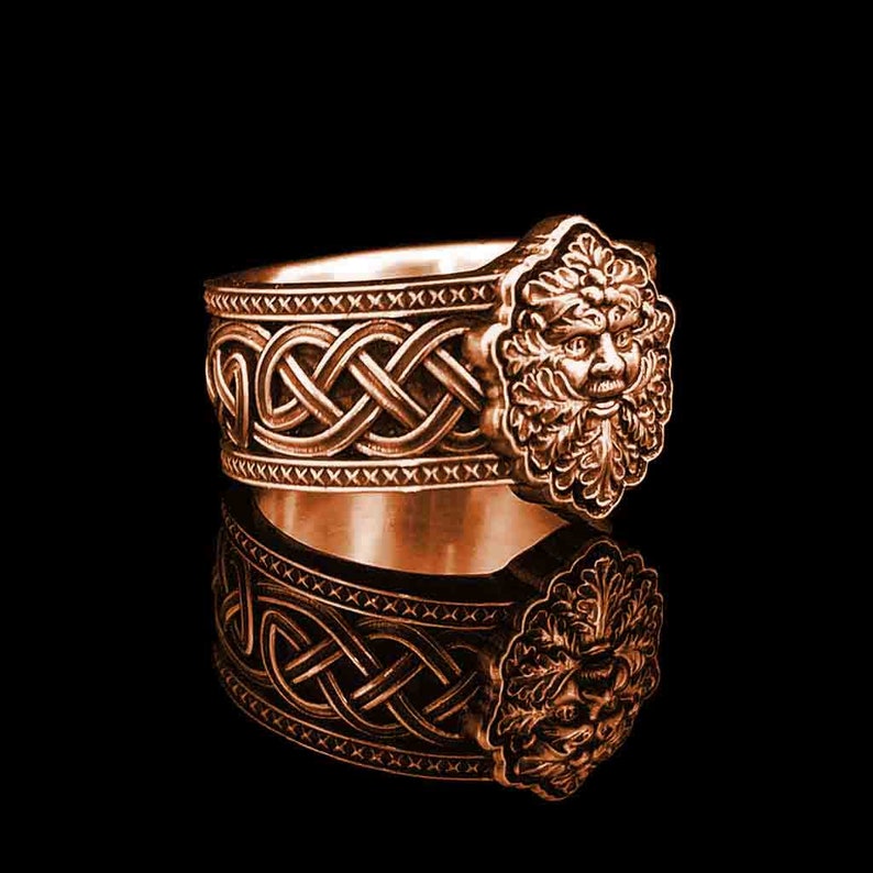 DARK MOON GREENMAN in .925 Sterling Silver