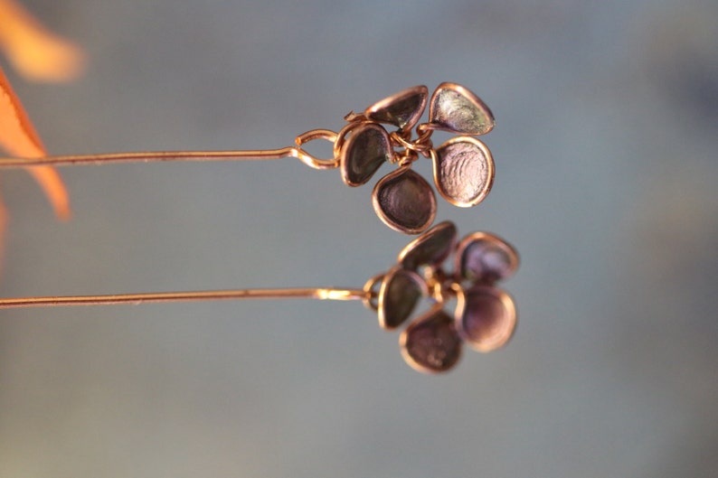 Dawn Flower Lacquer Earrings - 