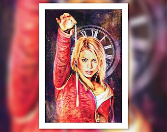 Rose Tyler - Illustrated Giclee Print