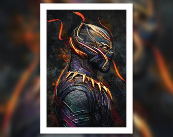 T'Challa - Illustrated Giclee Print