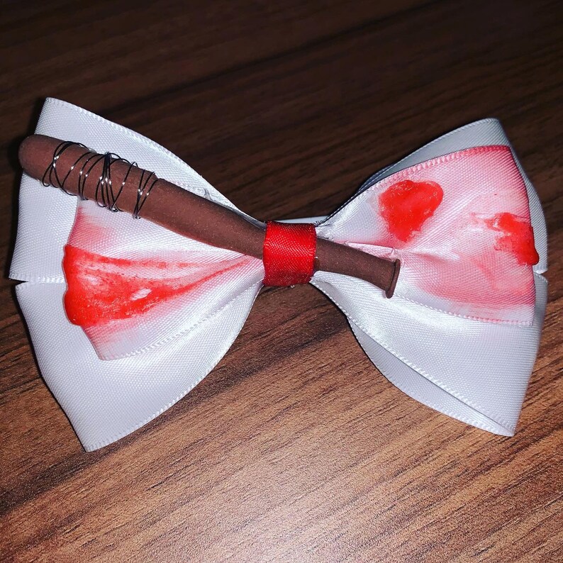 Cosplay Halloween Gift The Walking Dead inspired Hair BowBow Tie