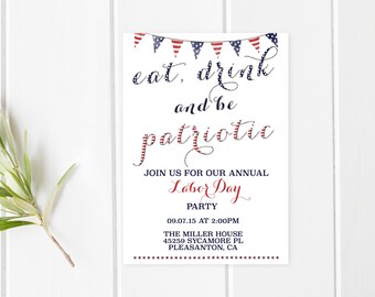 4th Of July Bbq Fourth Of July Party Independence Day Bbq Etsy