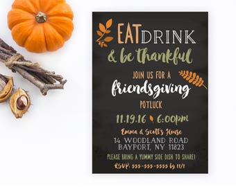 friendsgiving invite etsy