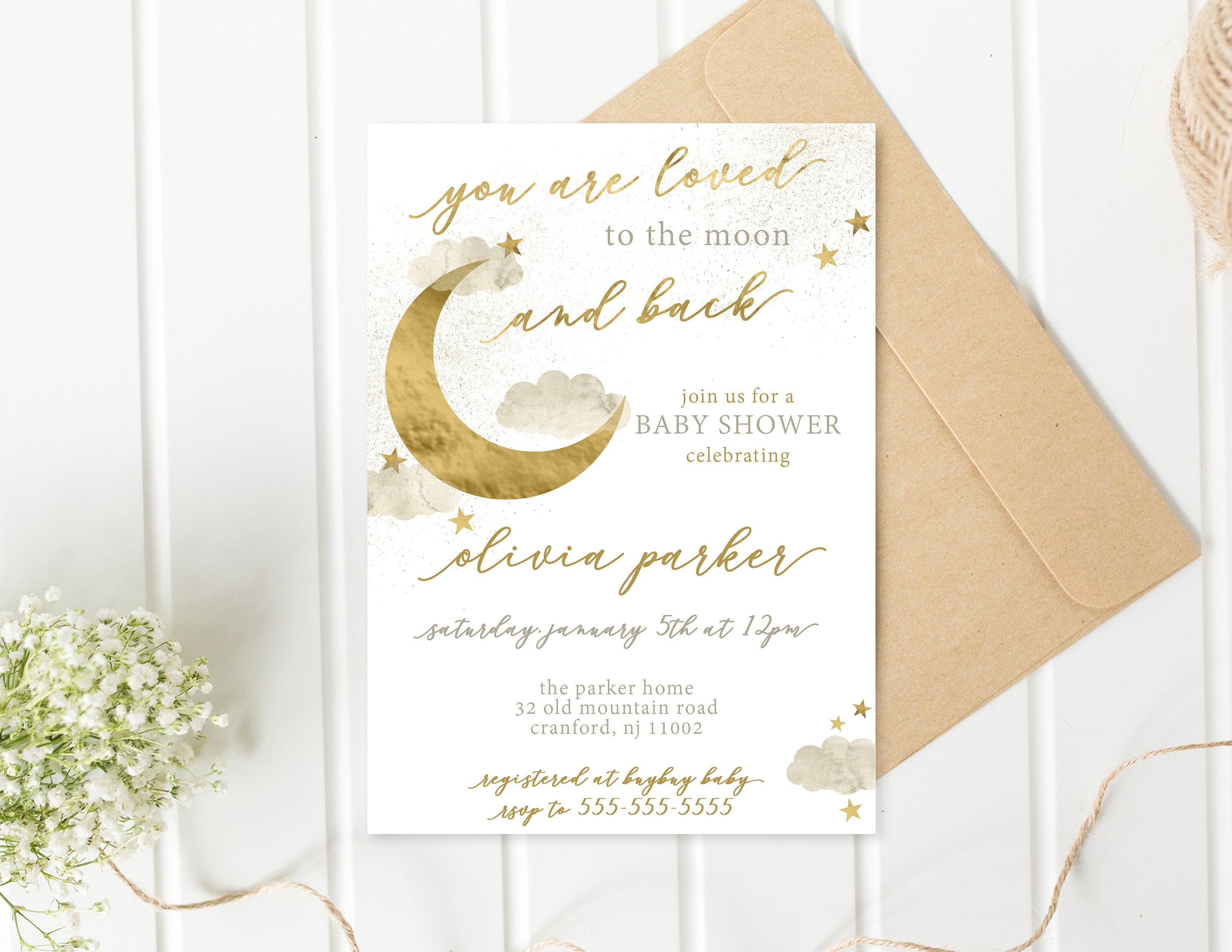 Baby Shower Invitation Baby Shower Gender Neutral Baby Etsy Baby Shower Invitation Baby Shower Gender Neutral Baby Etsy