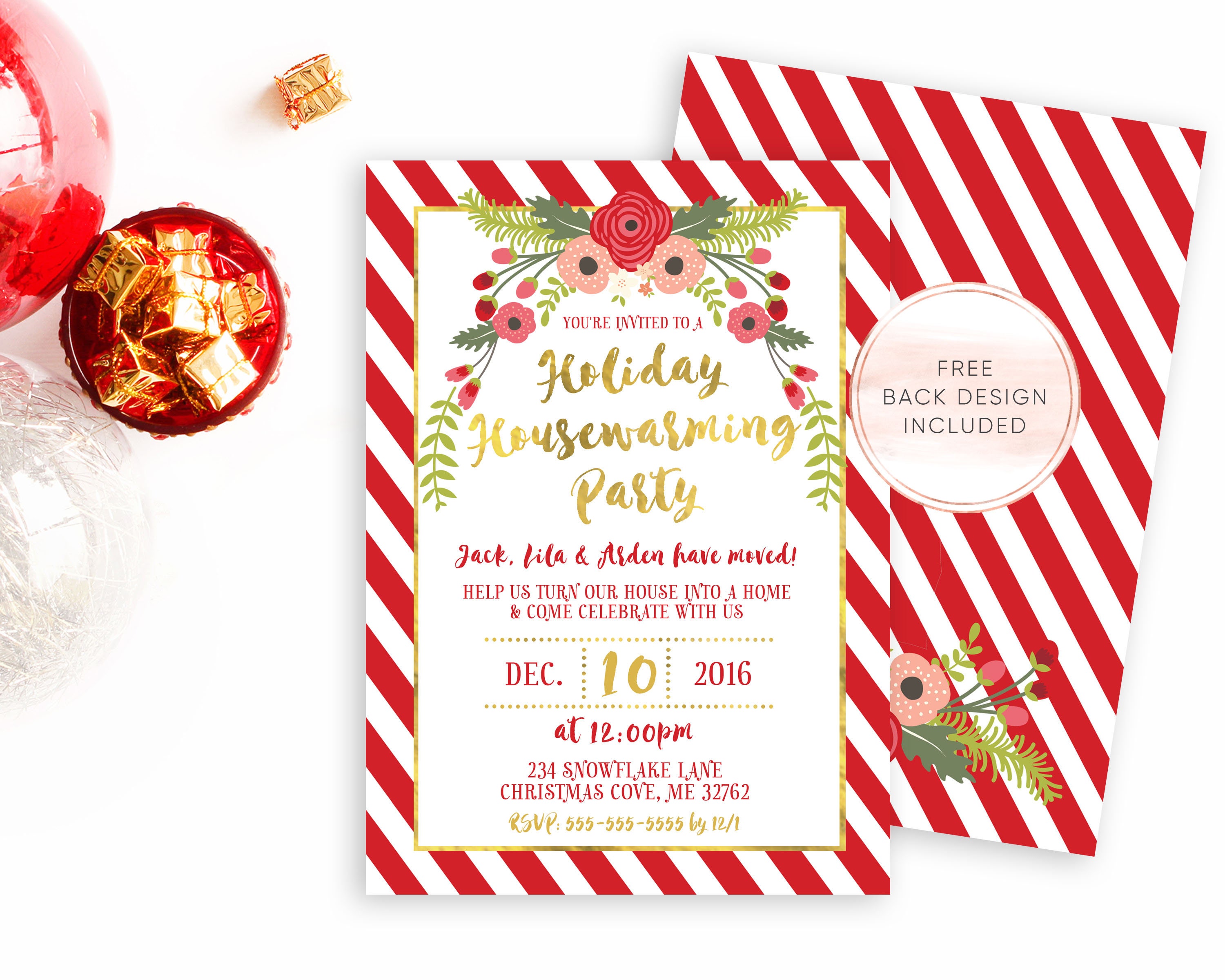 Christmas Housewarming Invitations 6
