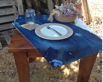 Sustainable Denim Table Runner | Upcycled Home Accessory