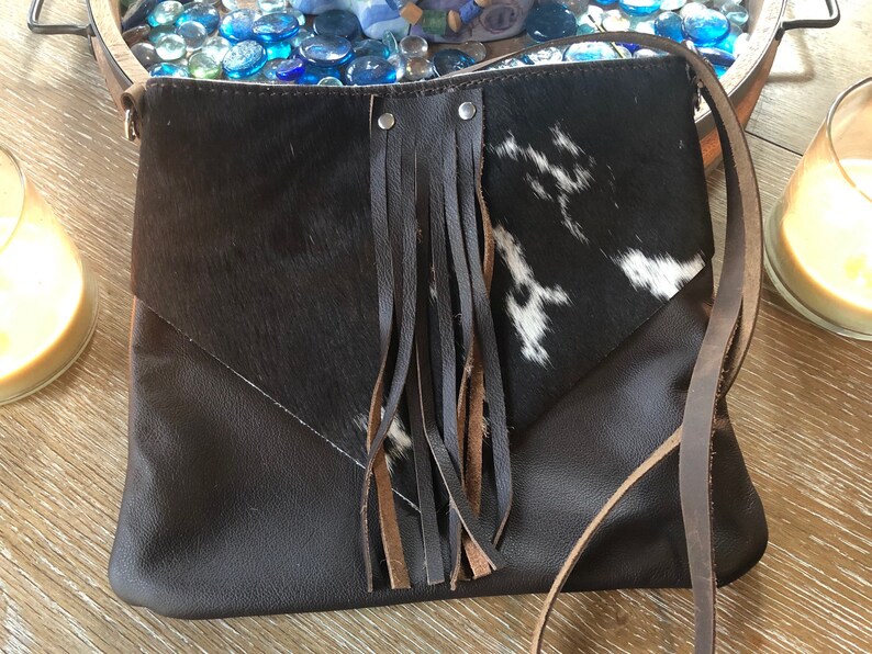 Handcrafted Hair On Cowhide Handbag Purse Cowhair Bag Etsy
