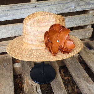 Western Style Hat Band with Flower