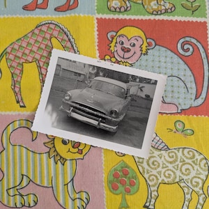 Antique Photograph | Original Vintage Ephemera | Dark Academia | Oddities | Plymouth Car | Wall Art Decor | Mid-Century | Vintage Vehicle