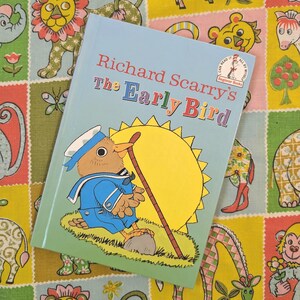 Richard Scarrys Der frühe Vogel | Ich kann alles selbst lesen Anfängerbuch | Vintage Kinderbuch | Lesen lernen