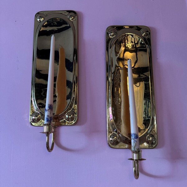 Hollywood Regency Brass Wall Decor
