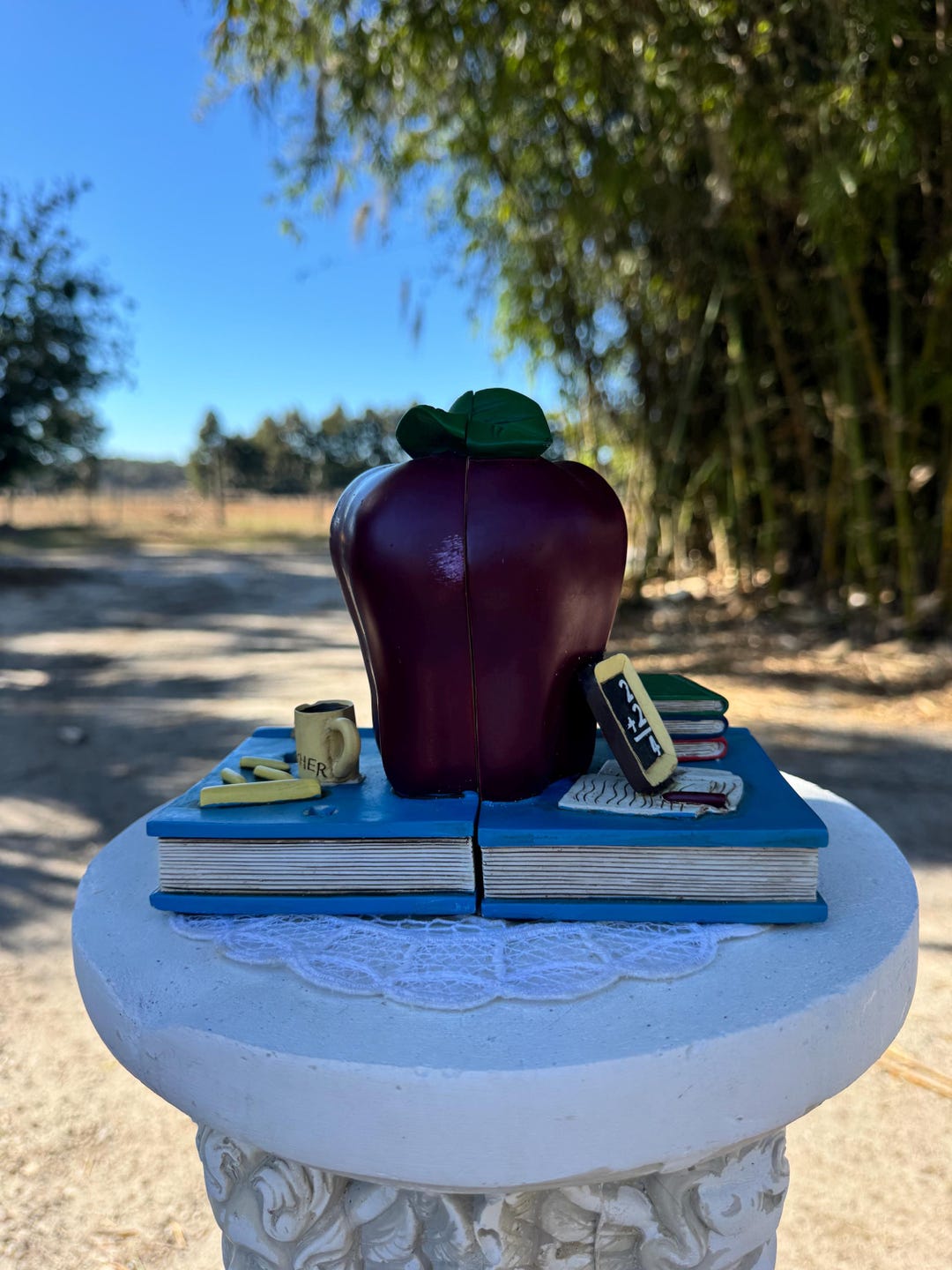 Vintage Apple Bookends - Etsy