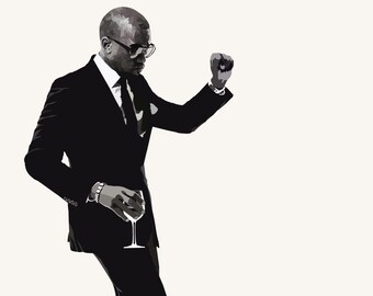 kanye west poster etsy