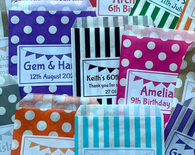 Personalised Candy Sweet Bags
