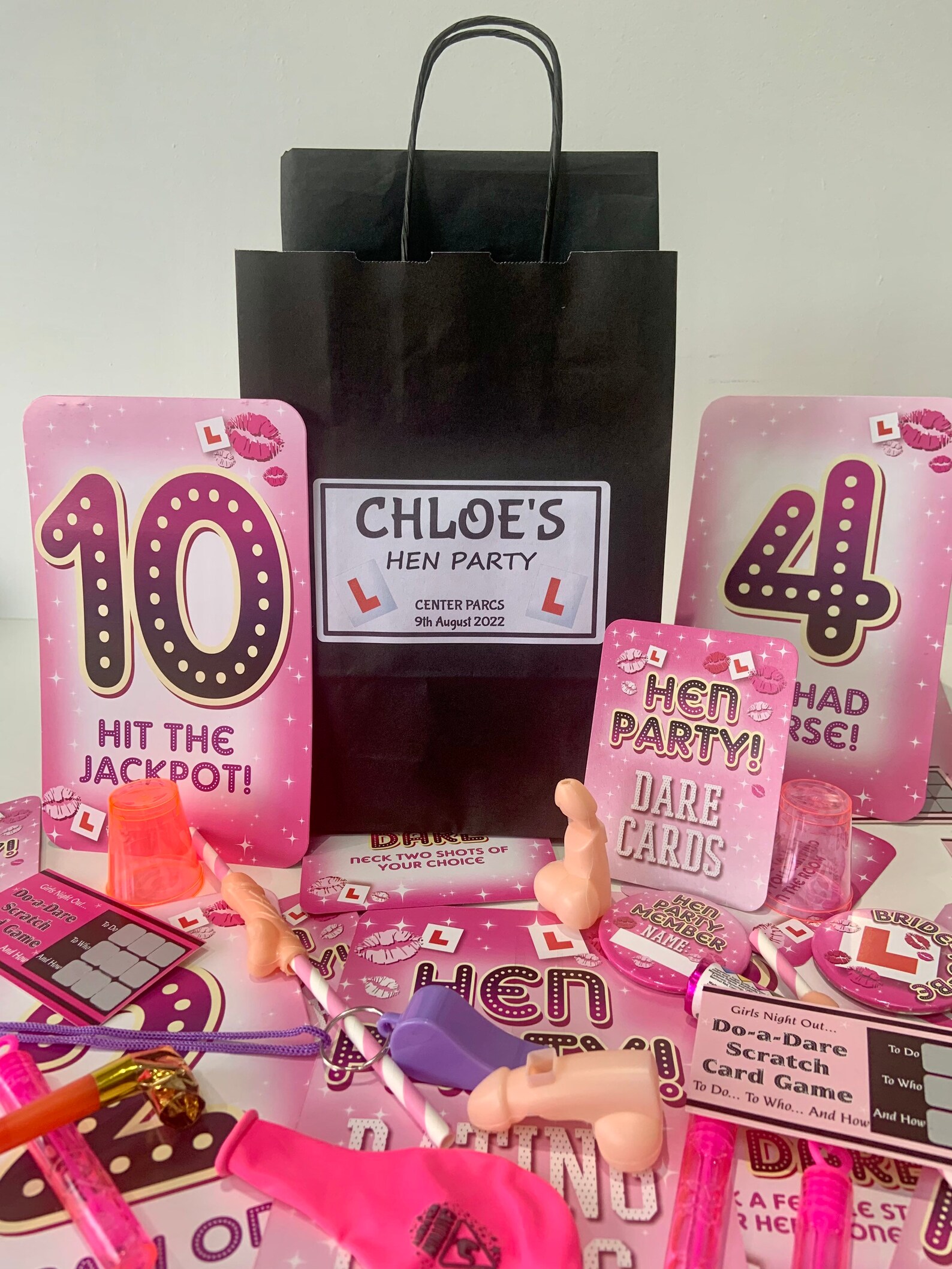 Personalised Filled Hen Party Bag Complete With Tissue & 5 Etsy UK