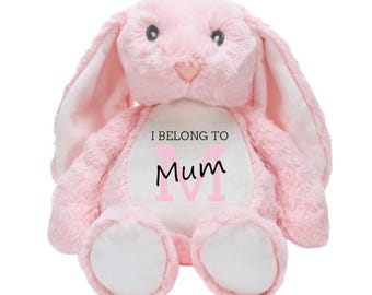 Mothers Day Gift Easter Bunny Rabbit Plushie | Birthday Gift for Mum