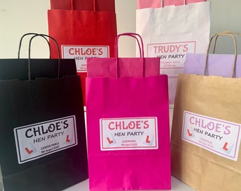 Personalised Hen Party Bag - complete with tissue paper