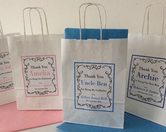Personalised Wedding Christening Gift Bag