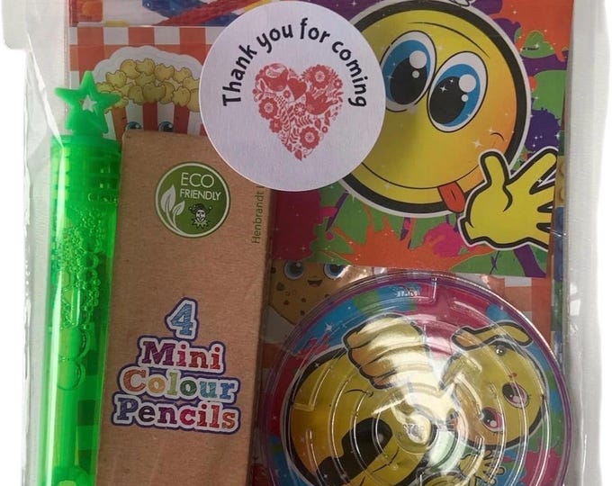 Individual Children's Kids Wedding/Christening/Birthday Party Activity Pack Favour Bag A6 SIZE