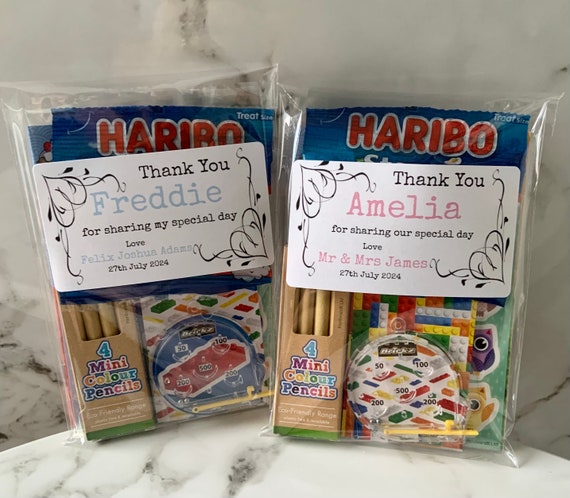 Personalised Childrens Kids Wedding Activity Pack Favour Birthday Party Bag A6 SIZE