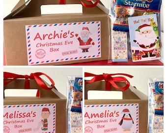 Personalised Children's Christmas Eve Box with Christmas Activity Pack/Sweets