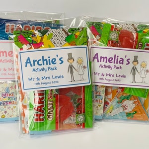 Personalised Children's Wedding Activity Pack